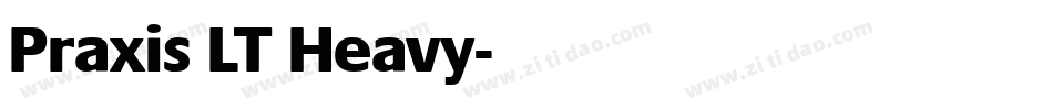 Praxis LT Heavy字体转换